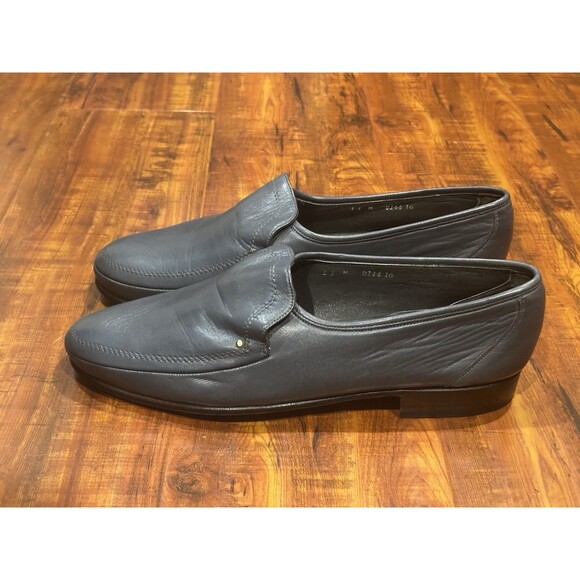 Bally of Switzerland Tirano Gray Leather Loafers Slip-On Shoes - Men’s Size 10 M main image 10